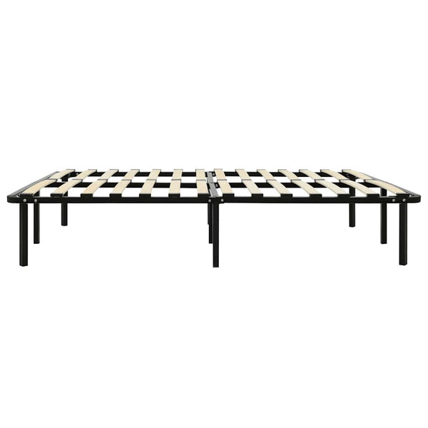 vidaXL Bed Frame Black Metal 160x200 cm
