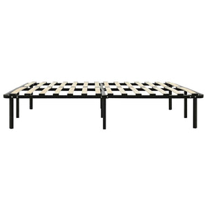 vidaXL Bed Frame Black Metal 160x200 cm
