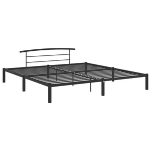 vidaXL Bed Frame Black Metal 200x200 cm