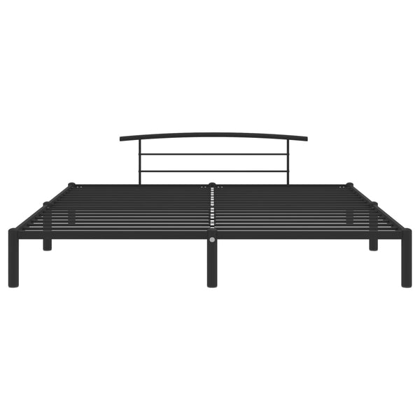vidaXL Bed Frame Black Metal 200x200 cm