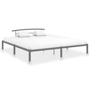 vidaXL Bed Frame Grey Metal 200x200 cm