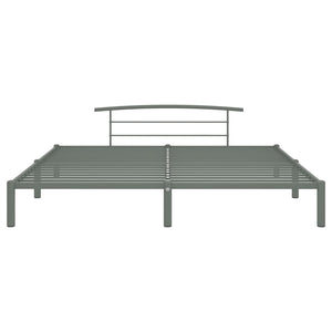vidaXL Bed Frame Grey Metal 200x200 cm