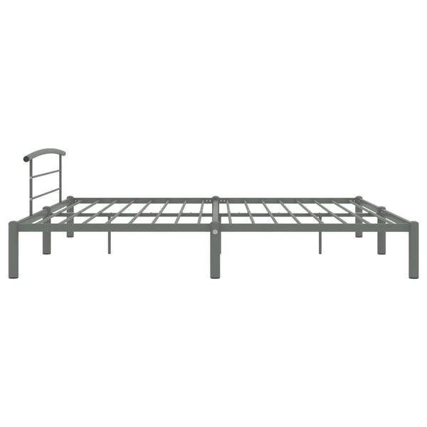 vidaXL Bed Frame Grey Metal 200x200 cm