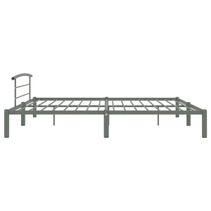 vidaXL Bed Frame Grey Metal 200x200 cm