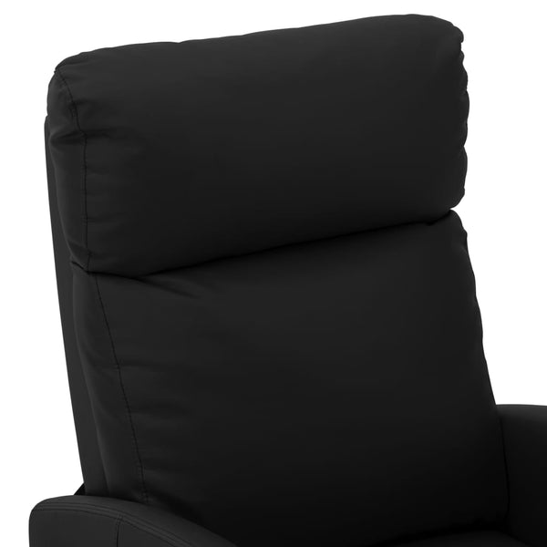 vidaXL Massage Chair Black Faux Leather