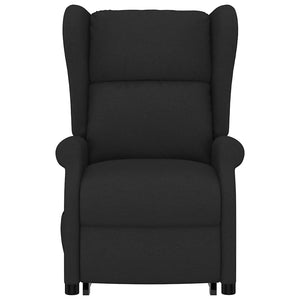 vidaXL Recliner Black Fabric