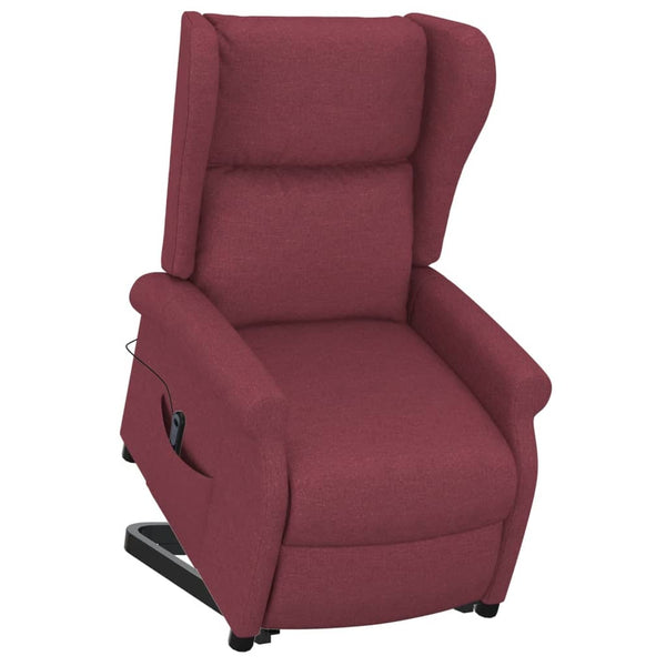 vidaXL Recliner Chair Wine Red Fabric