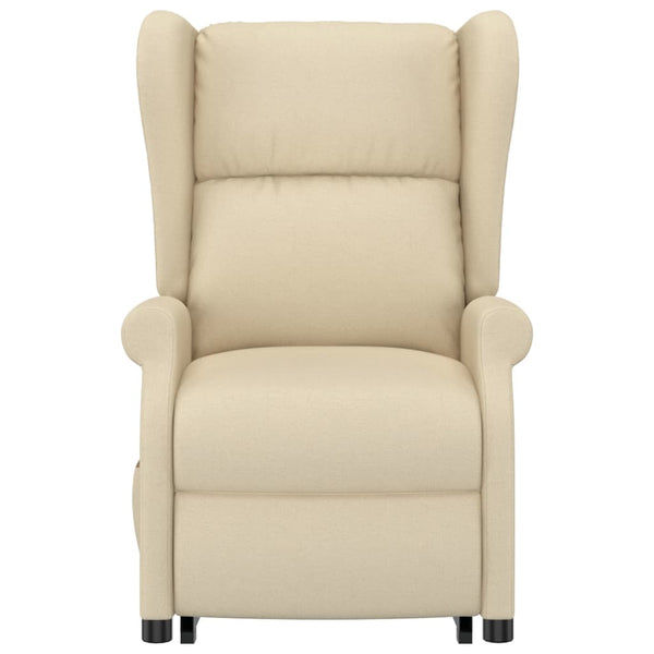 vidaXL Lift Recliner Cream Fabric