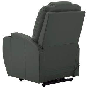 vidaXL Massage Recliner with Lift Function Anthracite Faux Leather