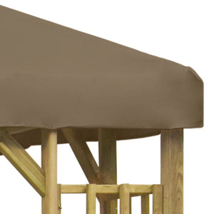 vidaXL Gazebo 3 x 3 m Taupe