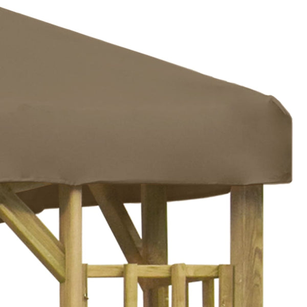 vidaXL Gazebo 3 x 3 m Taupe