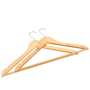vidaXL 20 Piece Non-Slip Hardwood Hanger Set