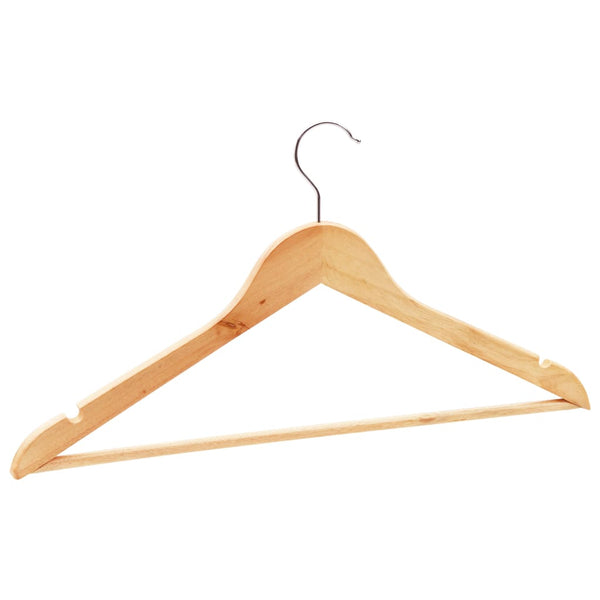 vidaXL 100 Piece Non-Slip Hardwood Hanger Set