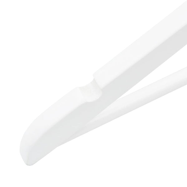 vidaXL 50-Piece Non-Slip White Hardwood Hanger Set