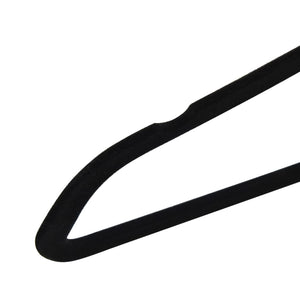 vidaXL 20-Piece Non-Slip Velvet Clothes Hanger Set Black