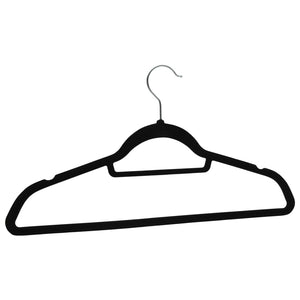 vidaXL 100 pcs. Hanger Set Non-Slip Black Velvet