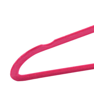 vidaXL 20 Pcs. Clothes Hanger Set Non-Slip Pink Velvet