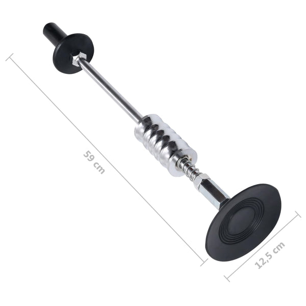 vidaXL Slide Hammer with Suction Cup 59 cm Carbon Steel