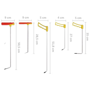 vidaXL 5-piece Dent Repair Tool Set Spring Steel