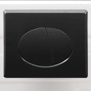 vidaXL Wall-Mounted Toilet with Concealed Cistern Ceramic Black
