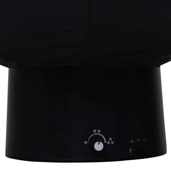vidaXL Snowy Christmas Tree with Umbrella Base Black 75 cm PVC