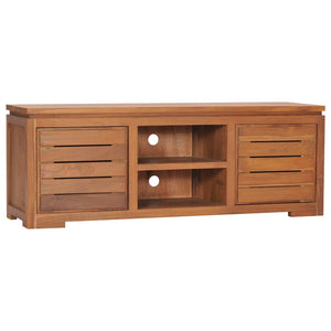 vidaXL TV Cabinet 110 x 30 x 40 cm Solid Teak Wood