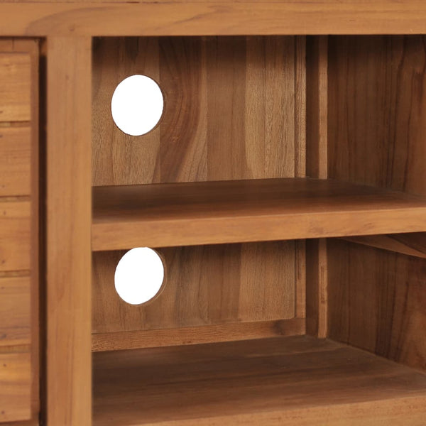 vidaXL TV Cabinet 110 x 30 x 40 cm Solid Teak Wood