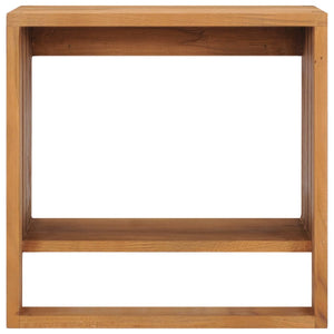 vidaXL Wall-Mounted Towel Rack 35×20×35 cm Solid Teak Wood