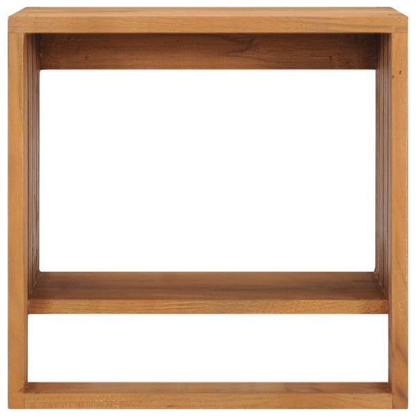 vidaXL Wall-Mounted Towel Rack 35×20×35 cm Solid Teak Wood