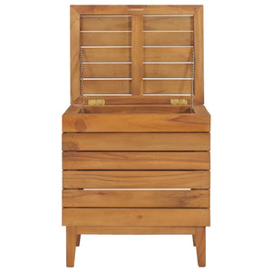 vidaXL Laundry Basket 40x30x45 cm Solid Teak Wood
