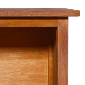 vidaXL TV Cabinet 112x30x37 cm Solid Teak Wood