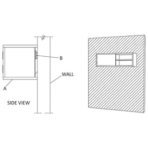 vidaXL Wall-Mounted TV Cabinet 90x30x30 cm Solid Teak Wood