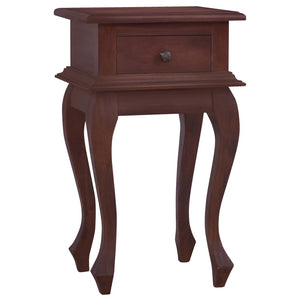 vidaXL Classic Bedside Table Brown 35x30x60 cm Solid Mahogany Wood