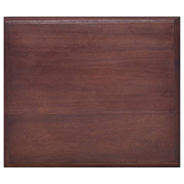 vidaXL Classic Bedside Table Brown 35x30x60 cm Solid Mahogany Wood