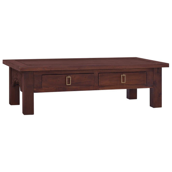vidaXL Coffee Table Classic Brown 100x50x30 cm Solid Mahogany Wood