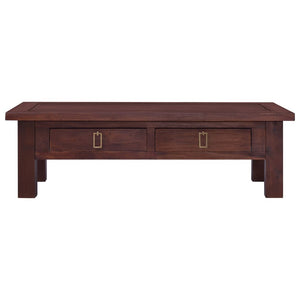 vidaXL Coffee Table Classic Brown 100x50x30 cm Solid Mahogany Wood