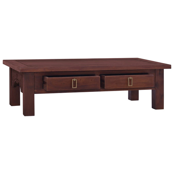 vidaXL Coffee Table Classic Brown 100x50x30 cm Solid Mahogany Wood