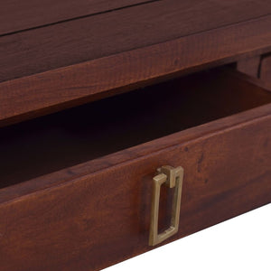 vidaXL Coffee Table Classic Brown 100x50x30 cm Solid Mahogany Wood