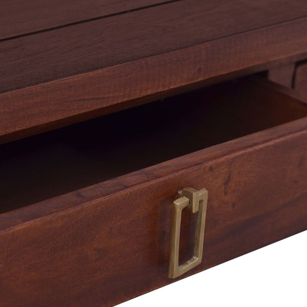 vidaXL Coffee Table Classic Brown 100x50x30 cm Solid Mahogany Wood