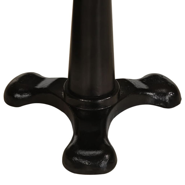 vidaXL Bar Stools 2 pcs Brown Genuine Leather and Cast Iron