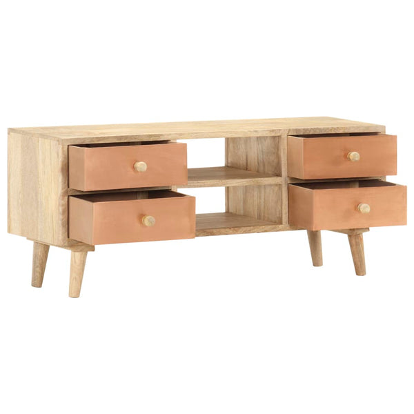 vidaXL TV Cabinet 110x30x45 cm Solid Mango Wood