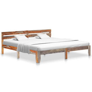 vidaXL Solid Wood Bed Frame without Mattress 200x200 cm