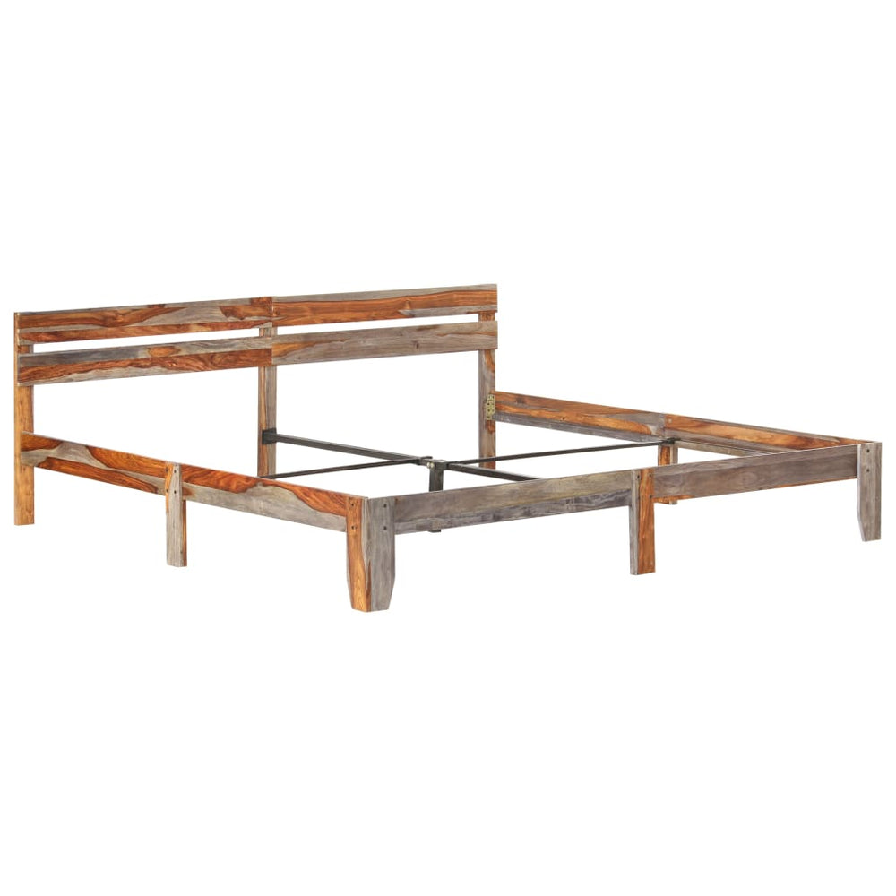 vidaXL Solid Wood Bed Frame without Mattress 200x200 cm