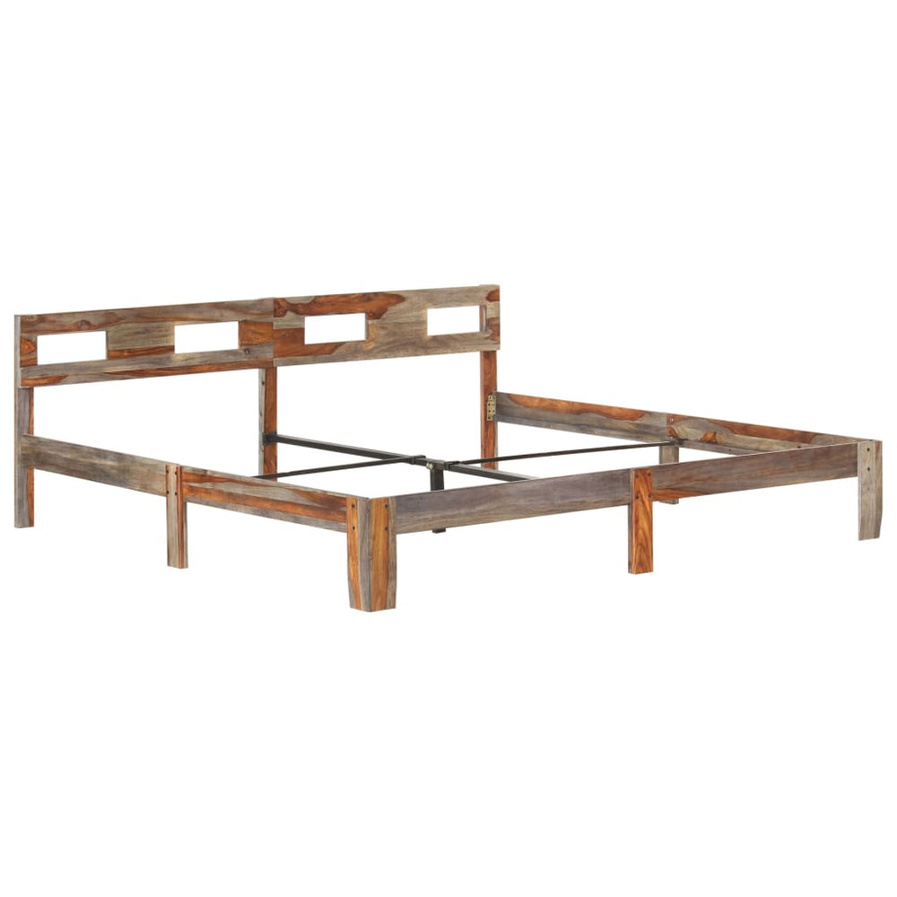vidaXL Solid Wood Bed Frame without Mattress 200x200 cm