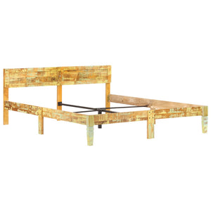 vidaXL Solid Reclaimed Wood Bed 180x200 cm