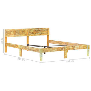 vidaXL Solid Reclaimed Wood Bed 180x200 cm
