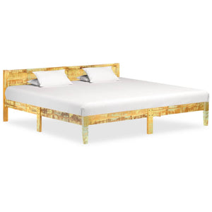 vidaXL Solid Reclaimed Wood Bed 200x200 cm