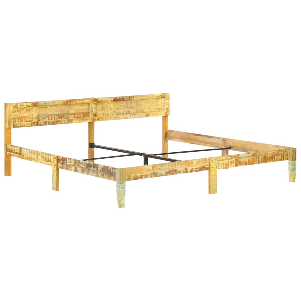 vidaXL Solid Reclaimed Wood Bed 200x200 cm
