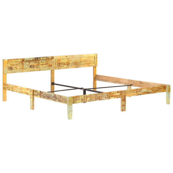 vidaXL Solid Reclaimed Wood Bed 200x200 cm