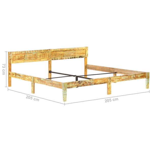 vidaXL Solid Reclaimed Wood Bed 200x200 cm